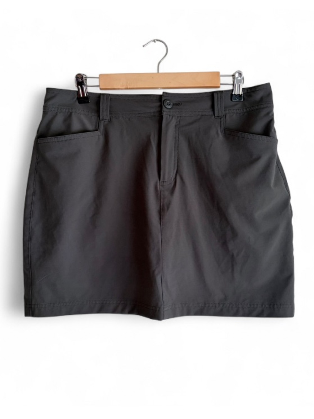 Eddie Bauer Gray Athletic Mini Skirt with Attached Shorts Size 10